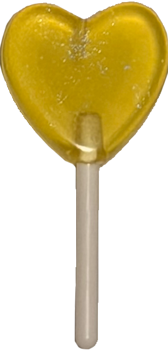 Lolli Herz Gelb