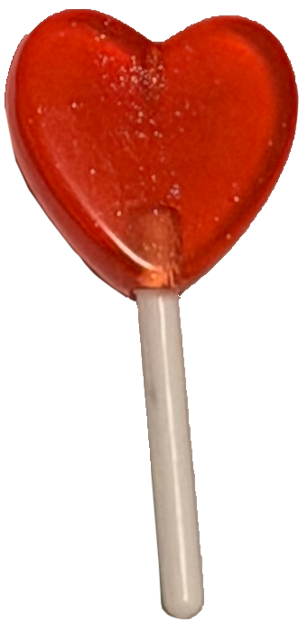Lolli Herz Rot