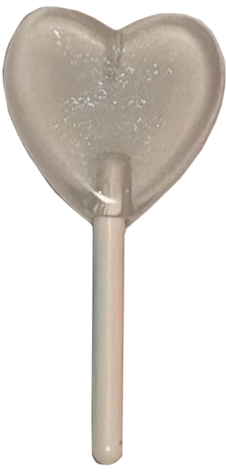 Lolli Herz Weiss
