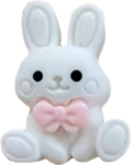 Hase Rosa Schleife